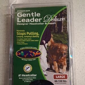 Premier Gentle Leader Deluxe Headcollar & Leash - Black